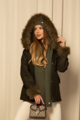 Winter Whisper Шапка От Плетиво - Military - Изображение 8