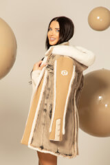 Snug & Chic Дълъг Пуловер - Seashell - Изображение 12