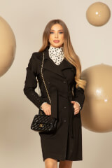 Trench Celebrity Status - Negru - Imagine 2