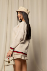 Touch of Elegance Пуловер От Плетиво - Seashell - Изображение 3