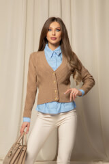 Wool & Wonder Жилетка От Вълна - Mocha - Изображение 7