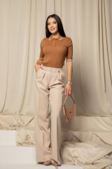 Touch of Elegance Блузка - Mocha - Изображение 4