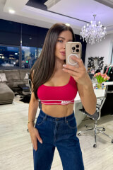 Body like summer кроп-топ - малина - Изображение 1