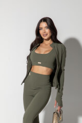 Vixen Motion Спортно Горнище - Military - Изображение 4