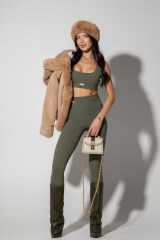 Winter Bunny Палтенце От Еко Косъм - Mocha - Изображение 5