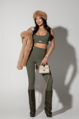 Winter Bunny Палтенце От Еко Косъм - Mocha - Изображение 7