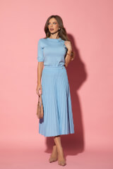 Dream Ribbon Midi Φούστα - Blue - Εικόνα 6