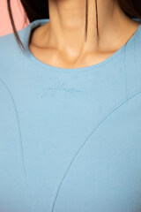 Royal Comfort Къса Спортна Блуза - Blue - Изображение 3