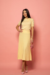 Dream Ribbon Midi Φούστα - Yellow - Εικόνα 5