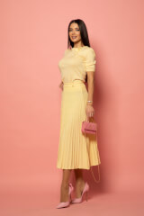 Dream Ribbon Midi Φούστα - Yellow - Εικόνα 7