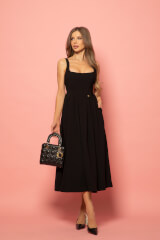 Elegant Euphoria  Midi Рокля - Black - Изображение 5