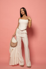 Business Beauty Παντελόνι - Ecru - Εικόνα 12