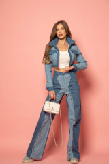 Denim Elegance Κοντό Τζάκετ - Εικόνα 12