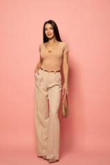 Everyday insignia Блузка От Памук - Mocha - Изображение 6