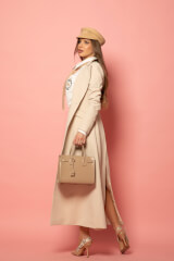 Business elegance Μακριά Καμπαρντίνα -  Soft Beige - Εικόνα 8