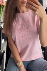 Inspire Insignia T-Shirt с бродерия - Light Pink - Изображение 2