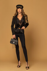 Lace Temptation Top Cu Dantelă - Black - Imagine 13