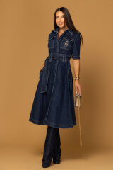 Elevated Essentials Rochie-trench - Denim - Imagine 3