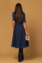 Elevated Essentials Rochie-trench - Denim - Imagine 4