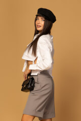Timeless Twist Pantaloni Până La Genunchi - grey - Imagine 2