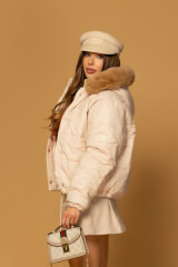 Winter Statement Зимно Яке - Soft Beige - Изображение 3