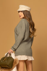 Wool Poise Пуловер От вълна - Light Green - Изображение 16