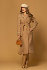 Signature Luxe Палто С Вълна - Mocha - Изображение 7