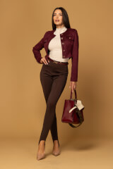 Cool Elegance Дълъг Клин - Dark Brown - Изображение 8