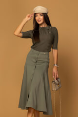 Forever Luxe Bluză - Military - Imagine 3