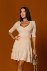 Pastel muse Bluză - beige - Imagine 5