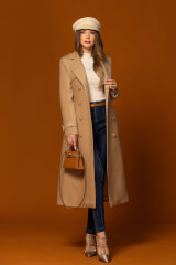 Signature Luxe Палто С Вълна - Mocha - Изображение 17