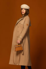 Signature Luxe Палто С Вълна - Mocha - Изображение 3