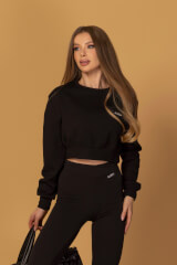 Everyday Energy Къса Спортна Блуза - Black - Изображение 4