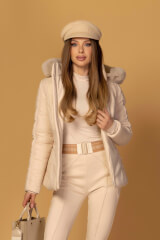 Winter Prestige Зимно Яке - Soft Beige - Изображение 3