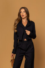 Soft Allure Sacou Blazer - Dark Blue