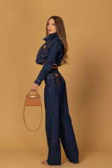 Denim Society Jachetă scurtă din denim - Dark Blue - Imagine 18