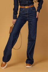 Denim Society Cămașă Din Denim - Dark Blue - Imagine 5