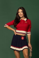 Modern Classic Bluză - Red/Blue