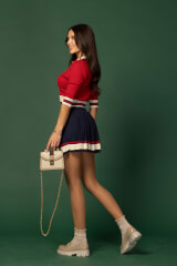 Modern Classic Bluză - Red/Blue - Imagine 9