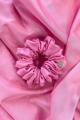 Scrunchie roz neon - mic - Imagine 3