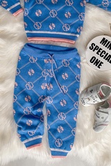 Alessa mini Religion Панталон от плетиво - blue - Изображение 4