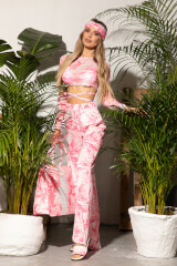 Trendsetter Icon Плажен Панталон - Pink - Изображение 4