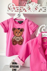 Alessa Bear Mini Cotton T-Shirt - Roz - Imagine 2