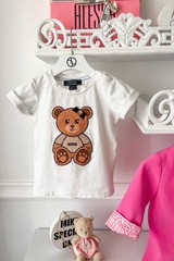 Alessa Bear Mini T-Shirt от Памук - Екрю - Изображение 2