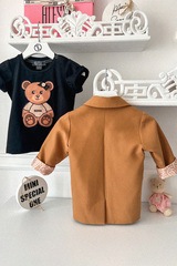 Alessa Bear Mini T-Shirt от Памук - Черна - Изображение 3