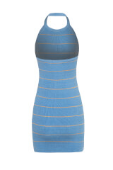 Always Level Up Bodycon Рокля - Blue - Изображение 9