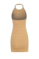 Always Level Up Bodycon Рокля - Beige - Изображение 7