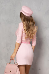 Dazzle Delight Блуза От Фино Плетиво С 3/4 Ръкав - Pink - Изображение 9