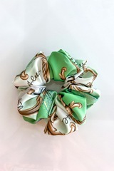 All I Want Is A Yacht Scrunchie mare - Green print - Imagine 1