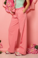 Oversized Nonchalance Панталон - Pink - Изображение 5